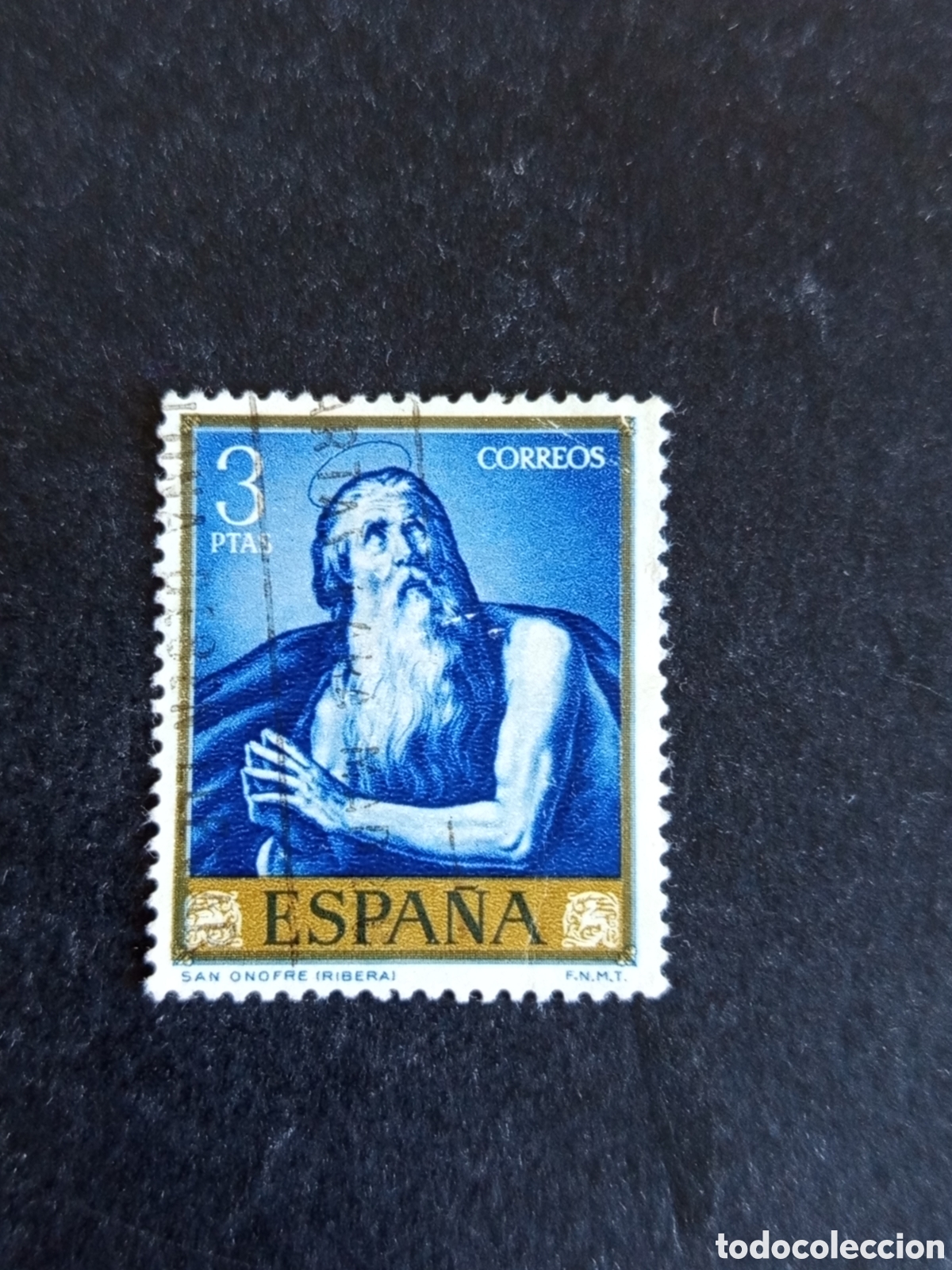 Sellos: Espa&ntilde;a, 1963. &rdquo;San Onofre&rdquo; por Jos&eacute; de Ribera. Edifil 1505 en usado. Pedido m&iacute;nimo 3 &euro;. Ver fotos.