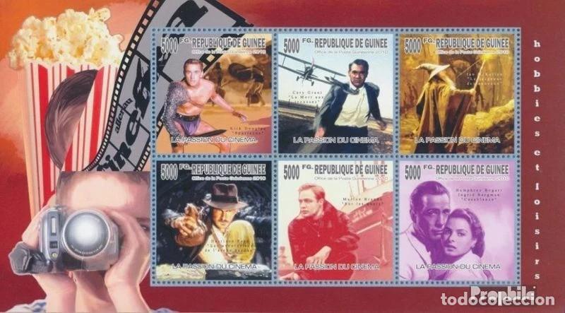 Sellos: Guinea 2010 HB Ivert 4960/5 *** Historia del Cine - Actores y Pel&iacute;culas