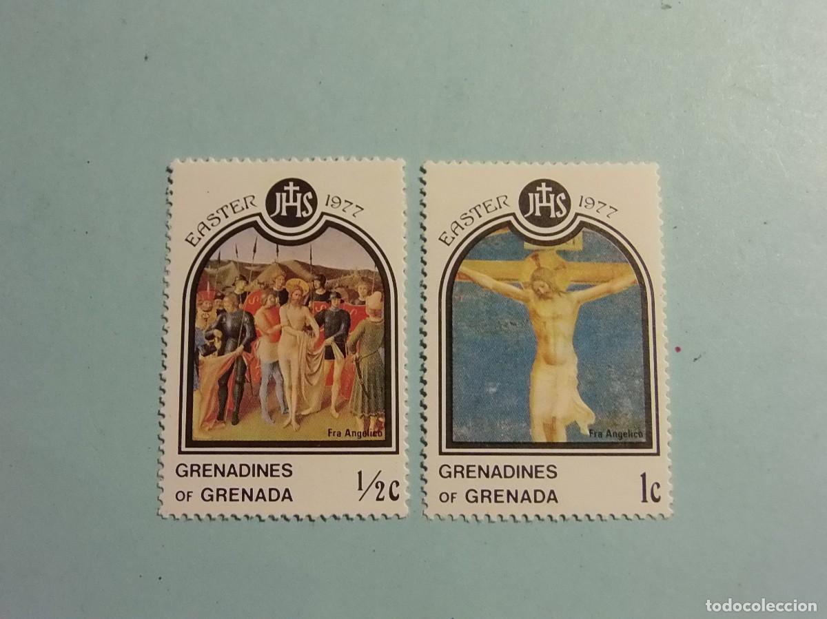 Sellos: GRENADA 1977 - NAVIDAD, PASCUA, PINTURAS - EASTER 1977 - FRA ANGELICO - NUEVOS.