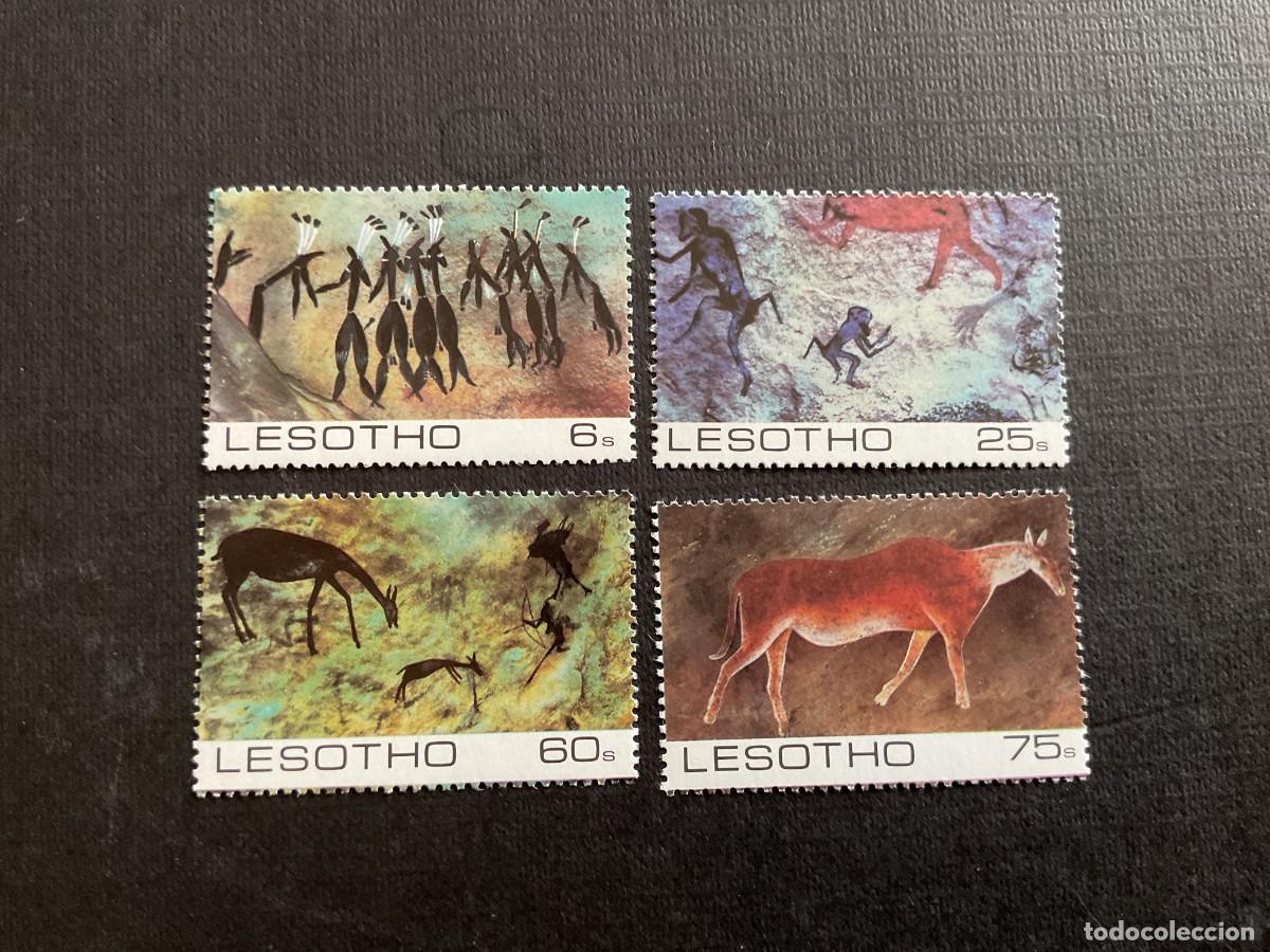 Sellos: LESOTHO N&ordm; YVERT 541/4***A&Ntilde;O 1983. PINTURAS RUPESTRES