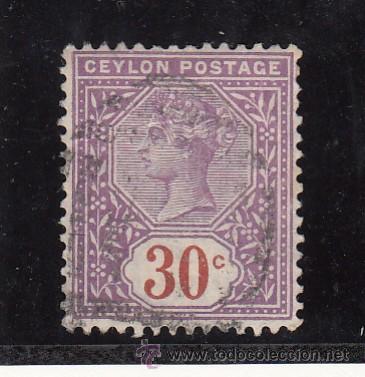 Sellos: ceylan 130 usada, victoria, - Foto 1