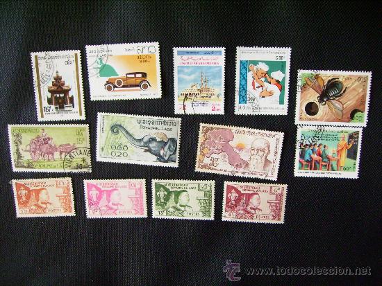 Sellos: LOTE DE SELLOS DE LAOS - Foto 1
