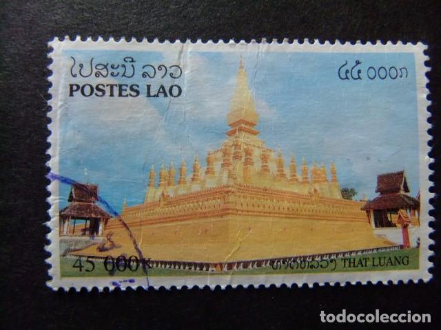 Sellos: 56 LAOS 1998 / ANTIGUO EDIFICIO THAT LUANG / YVERT 1325 FU - Foto 1