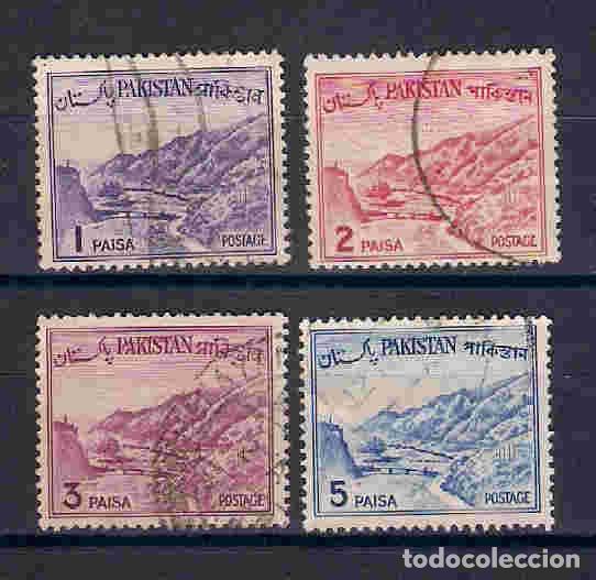 Francobolli: paisaje de Pakist&aacute;n, sellos a&ntilde;os 1961/2
