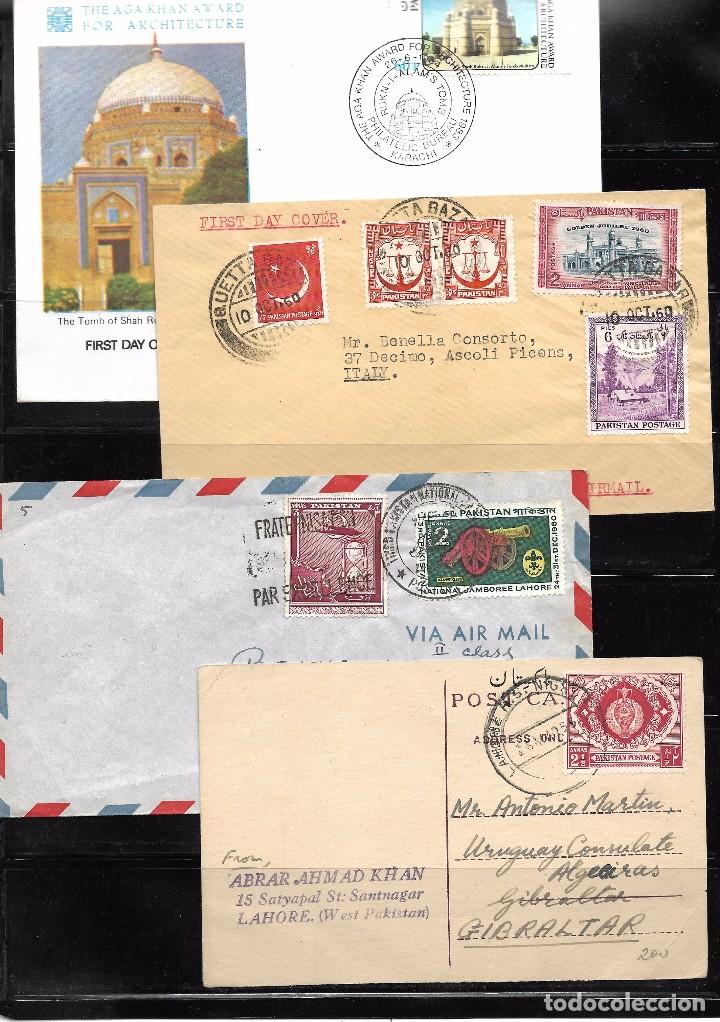 Sellos: Pakistan. Conjunto de 4 piezas de Historia Postal - Foto 1 - 89378732