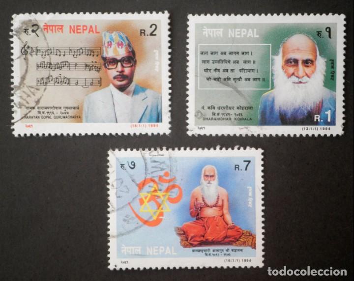 Sellos: 1994 Nepal Personajes - Foto 1