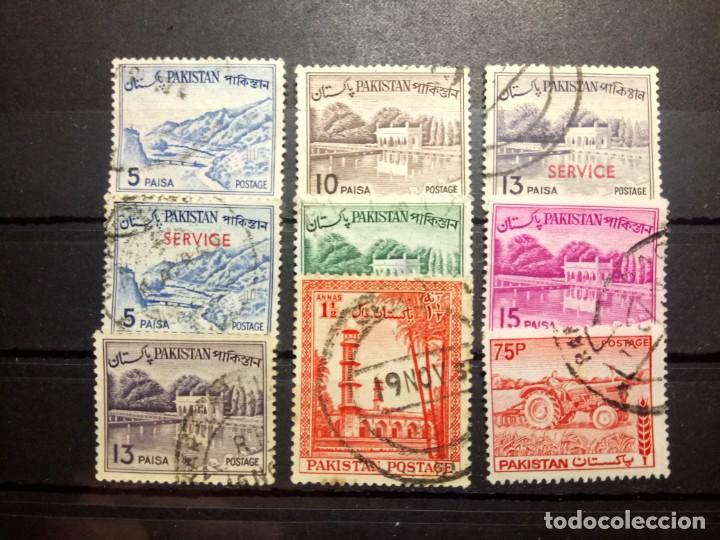 Sellos: PAKIST&Aacute;N, 9 DIFERENTES - Foto 1