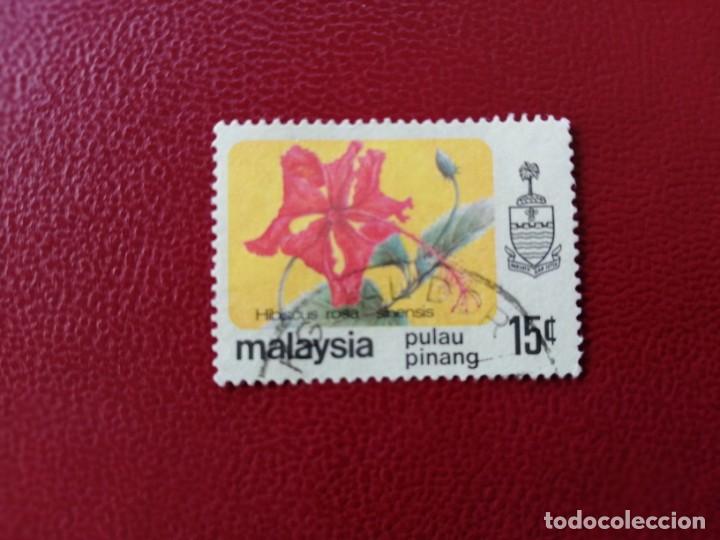 Briefmarken: MALASIA - MALAYSIA - PULAU PINANG - VALOR FACIAL 15 - ROSA SINENSIS