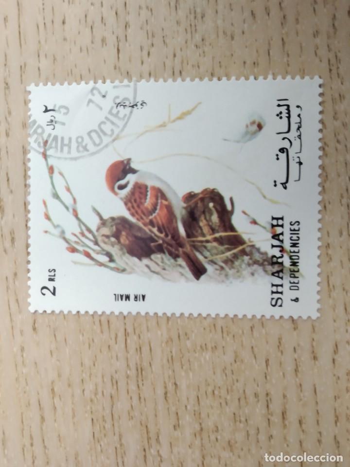 Stamps: Sello SHARJAH (Emiratos Arabes Unidos) 1972. Serie Airmail Birds