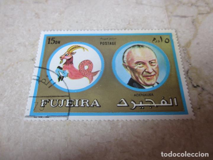 Timbres: SELLO 15 DH - FUJEIRA - ADENAUER