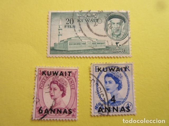Sellos: LOTE 3 SELLOS KUWAIT - Foto 1