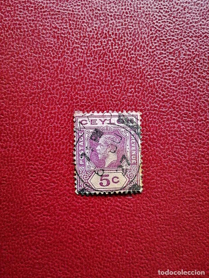 Briefmarken: CEILON - CEILAN - VALOR FACIAL 5 C - REY JORGE
