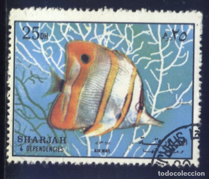 Briefmarken: S-6121- EMIRATOS ARABES UNIDOS. SHARJAH DEPENDENCIES. PECES.