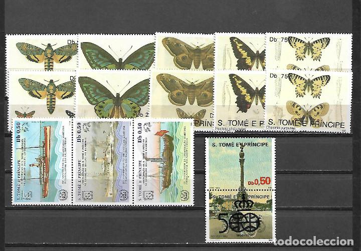 Briefmarken: PEQUE&Ntilde;A COLECION DE SERIES NUEVAS PERFECTAS DE COLONIA INGLESA S. TOME E PRINCIPE