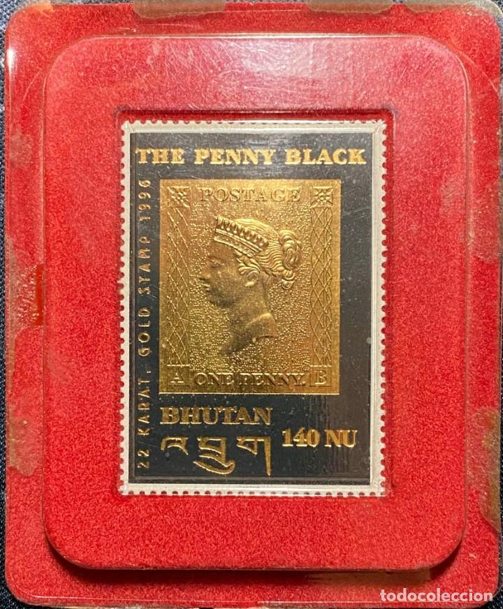 Sellos: PENNY BLACK DE ORO - BHUTAN - 1996 - Foto 1 - 244882245