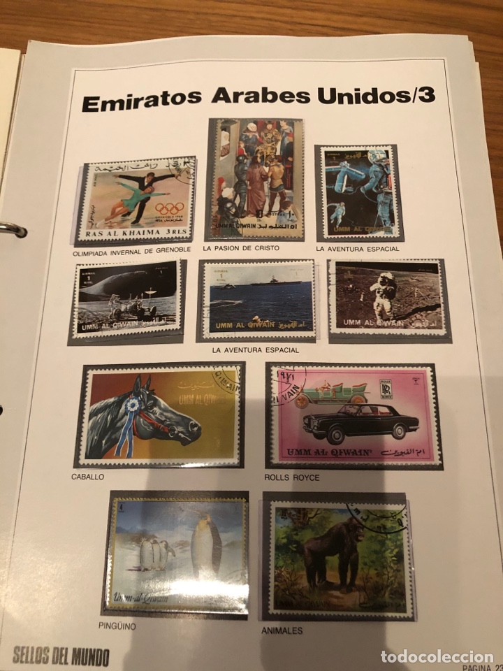 Stamps: Sellos del mundo gran enciclopedia de la filatelia edici&oacute;n Urbion Emiratos &Aacute;rabes Unidos/3 N&rsquo;23
