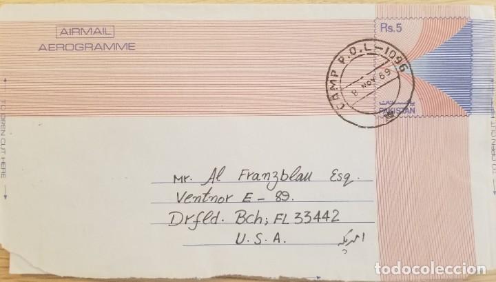 Briefmarken: O) 1989 AEROGRAMA, CORREO A&Eacute;REO CIRCULADO A EE. UU
