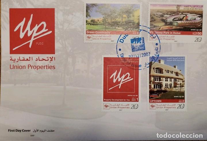 Briefmarken: O) 2007 EMIRATOS &Aacute;RABES UNIDOS, PROPIEDADES DE LA UNI&Oacute;N, PARQUE TEM&Aacute;TICO DUBAI, UPTOWN, COMUNIDAD VE