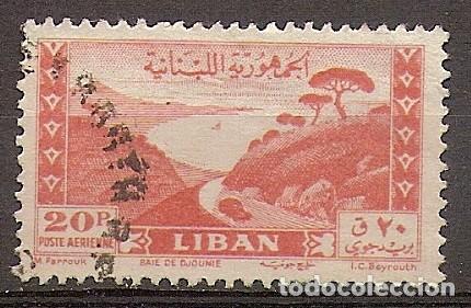 Sellos: L&Iacute;BANO 1947 - YVERT PA22 USADO - Foto 1