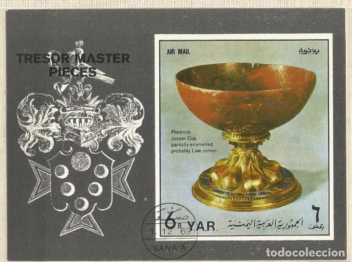 Briefmarken: YAR - BLOQUE DE ARTE - TRESOR MASTER PICES - MNH CON MATASELLO