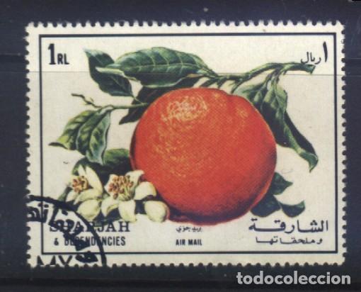 Briefmarken: S-6643- EMIRATOS ARABES UNIDOS. SHARJAH DEPENDENCIES. NARANJAS.