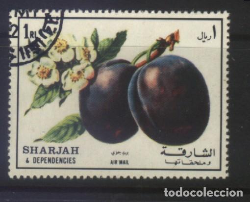 Briefmarken: S-6646- EMIRATOS ARABES UNIDOS. SHARJAH DEPENDENCIES. CIRUELAS.