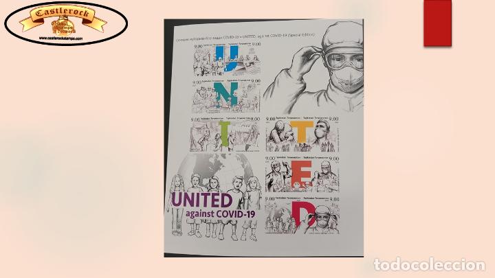 Francobolli: O) 2020 TAJIKISTAN, IMPERFORATE, MEDICINE, PANDEMIC, COVID 19,&nbsp;SOCIAL IMPACT, HEALTH PROFESSIONALS I