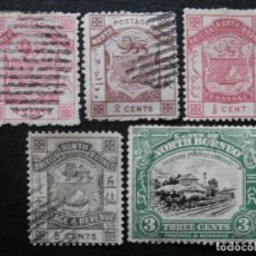 Sellos: SELLOS ASIA - MALASIA - BORNEO DEL NORTE - 4 C.1884/2 C. 1886/1/2 C. 1886/5 C. 1887/3 C. 1922 -.. Lote 334623498