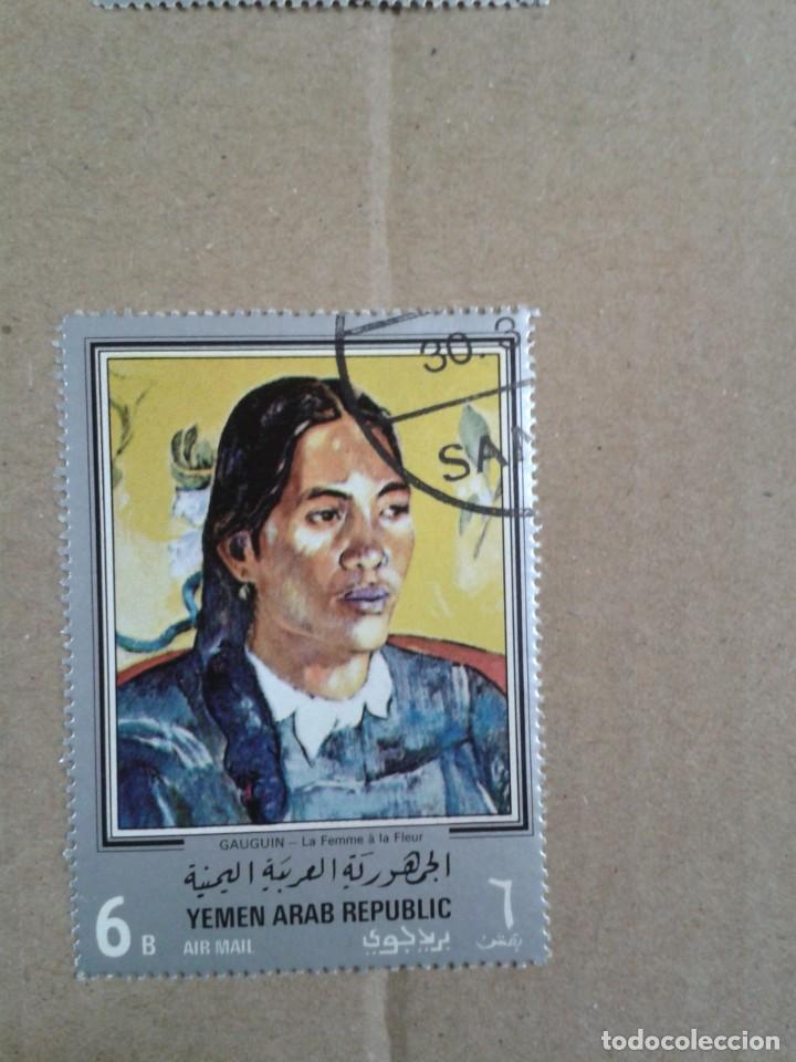 Briefmarken: YEMEN REP&Uacute;BLICA ARABE. PINTURA. GAUGUIN