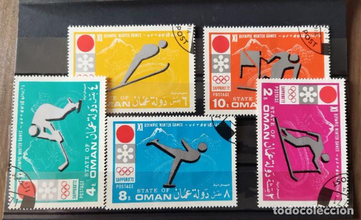 Stamps: Lote 5 sellos. STATE OF OMAN. XI Juegos Ol&iacute;mpicos