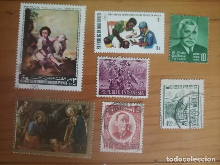 Stamps: LOTE 7 SELLOS DISTINTOS DE ASIA