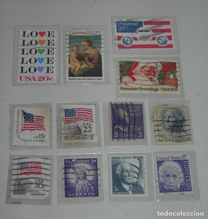 Stamps: LOTE DE 12 SELLOS DE DIFERENTES TEMATICAS MATASELLADOS ESTADOS UNIDOS - USA - U.S. - UNITED STATED -