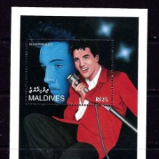 Sellos: MALDIVES 1995 SHEET MNH ELVIS PRESLEY SINGERS MUSIC CANTANTES MUSICA. Lote 365997636