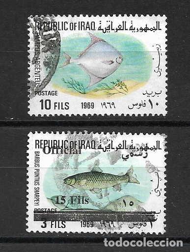 Sellos: Peces de Irak. sellos a&ntilde;os 1969/75