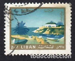 Sellos: L&Iacute;BANO (1966). Tabarja. Yvert 261. Usado - Foto 1