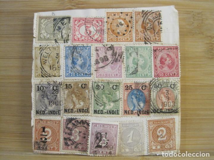 Stamps: NEDERLANDSCH INDIE-INDIAS ORIENTALES NEERLANDESAS-SELLOS PEGADOS A PAPEL-VER FOTOS-(100.395)
