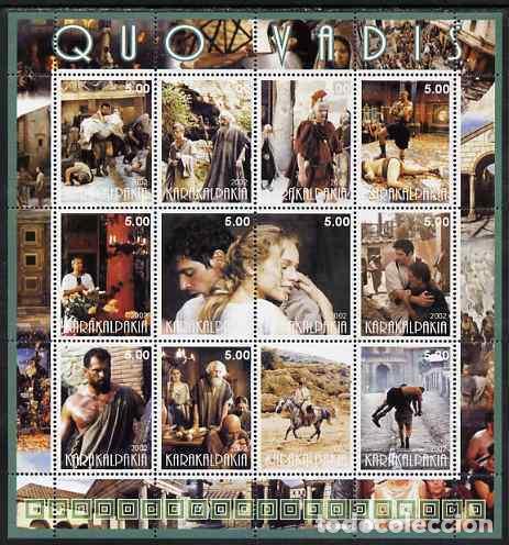 Francobolli: KARAKALPAKIA 2002 SHEET MNH QUO VADIS TV SERIES DE TELEVISION