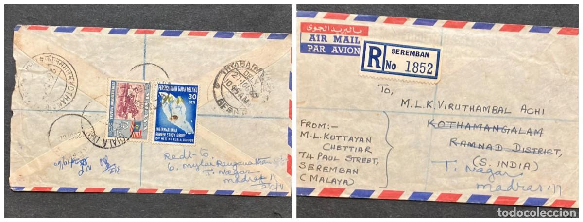 Stamps: O) MALAYA, INTERNATIONAL RUBBER STUDY GROUP AND THE NATURAL RUBBER, RESEARCH CONFERENCE, KUALA LUMPU