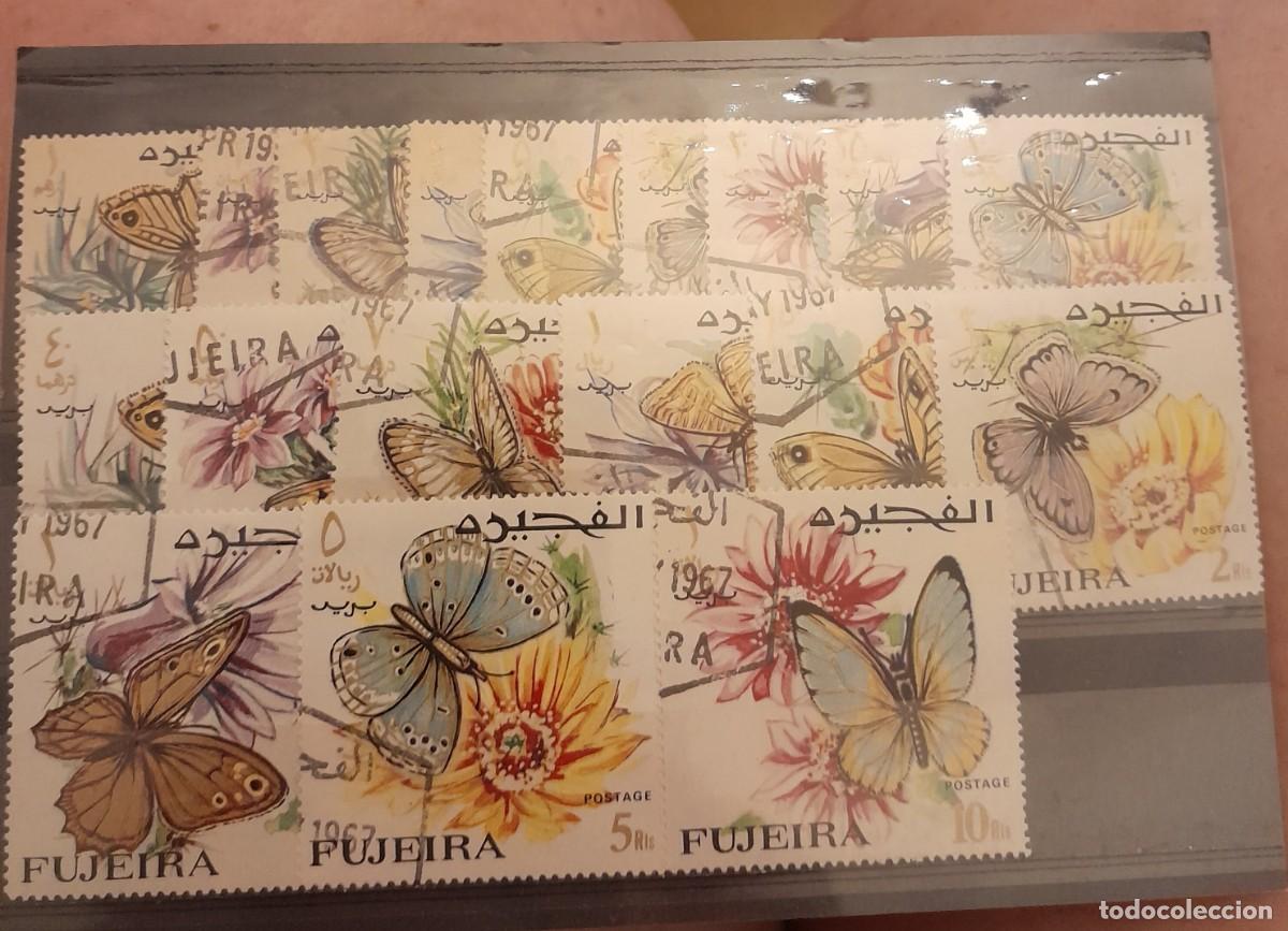 Timbres: -86267 18 SELLOS MARIPOSAS FUJEIRA, EMIRATOS ARABES, SERIE COMPLETA