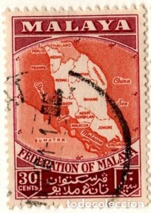 Timbres: Malasia. Federaci&oacute;n. S&iacute;mbolos Nacionales. 1957-61. YT-83.