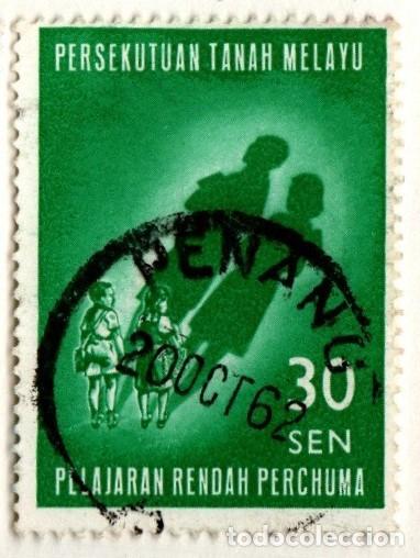Timbres: Malasia. Federaci&oacute;n. Educaci&oacute;n Primaria Gratuita. 1962. YT-110.