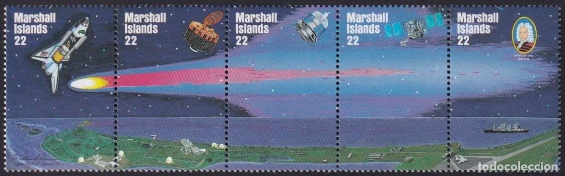 Stamps: F-EX40098 MARSHALL MNH 1986 COSMOS SPACE HALLEY COMENT TRIP.