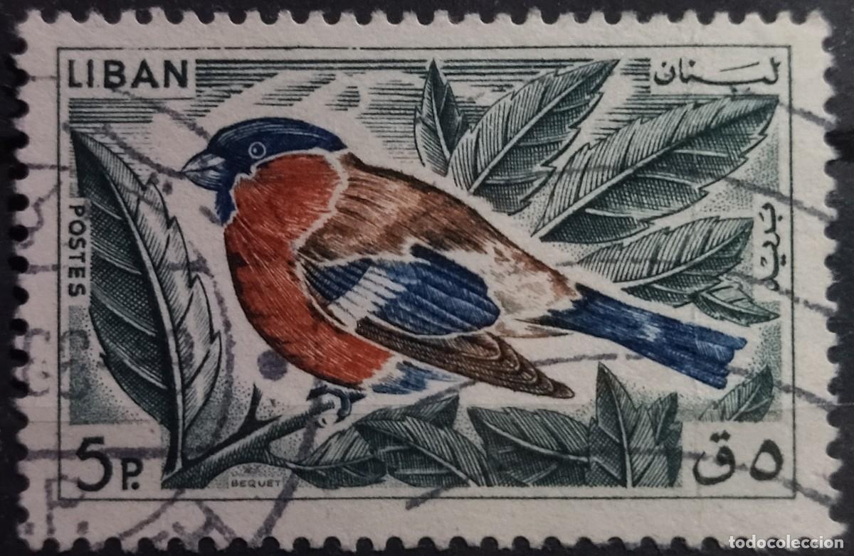 Sellos: LIBANO 1965 P&aacute;jaros. USADO. - Foto 1