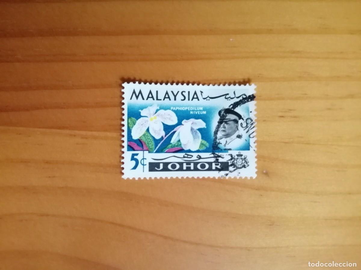 Francobolli: MALASIA, MALAYSIA - VALOR FACIAL 5 C - A&Ntilde;O 1965 - JOHOR - FLOR