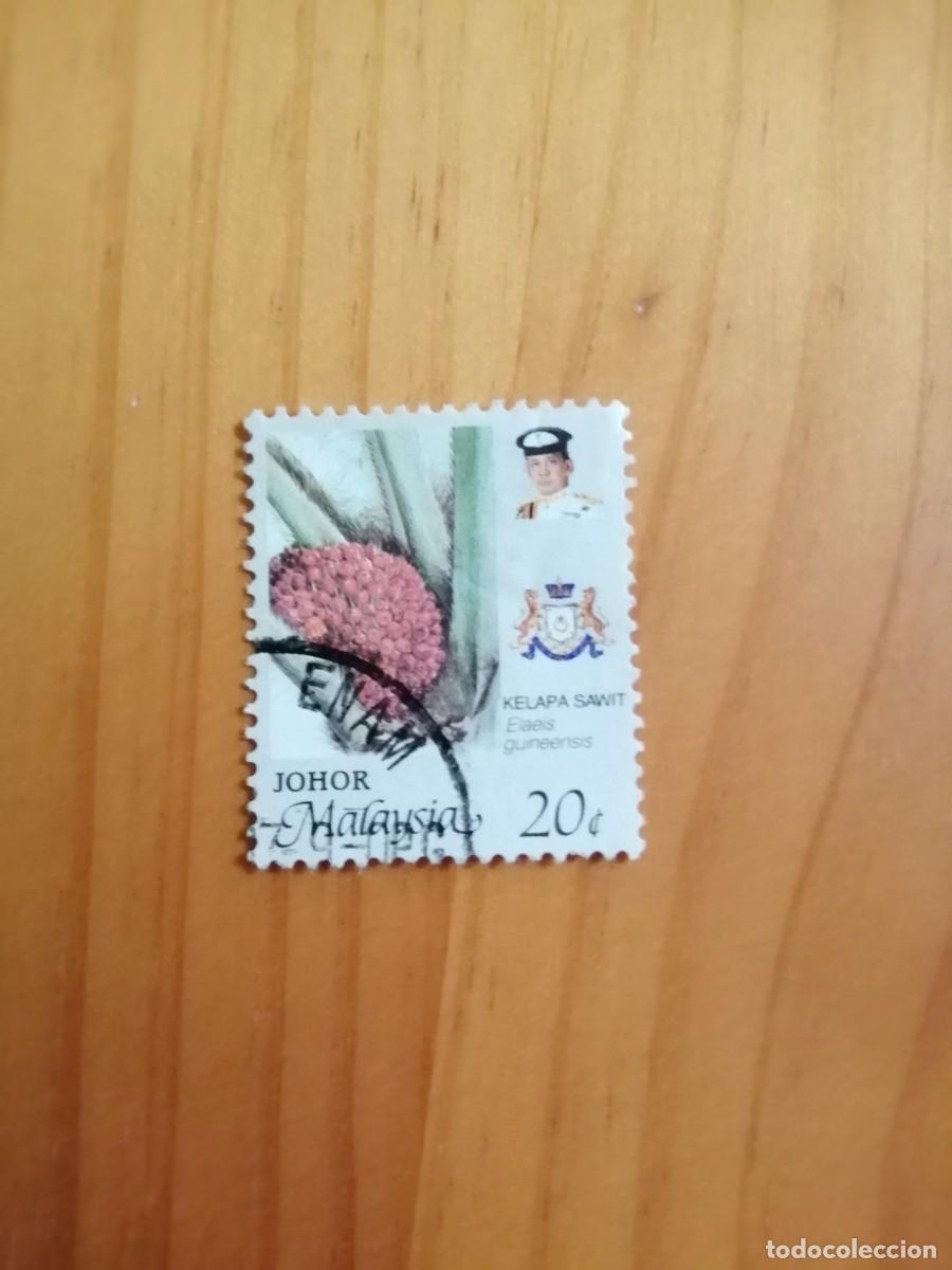 Francobolli: MALASIA, MALAYSIA - VALOR FACIAL 20 - JOHOR - KELAPA SAWIT - FLOR