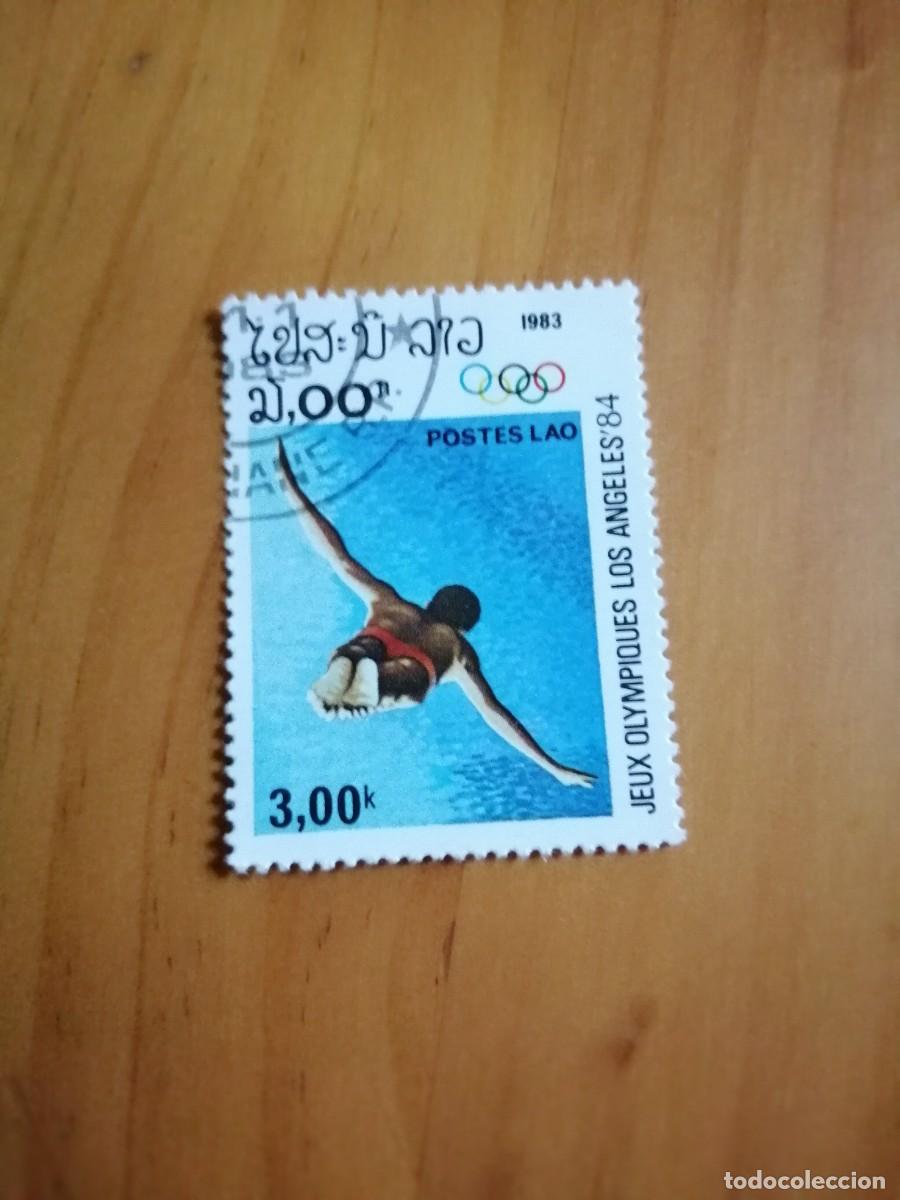 Stamps: LAOS - LAO - VALOR FACIAL 3,00 K - A&Ntilde;O 1983 - JUEGOS OL&Iacute;MPICOS LOS ANGELES 84