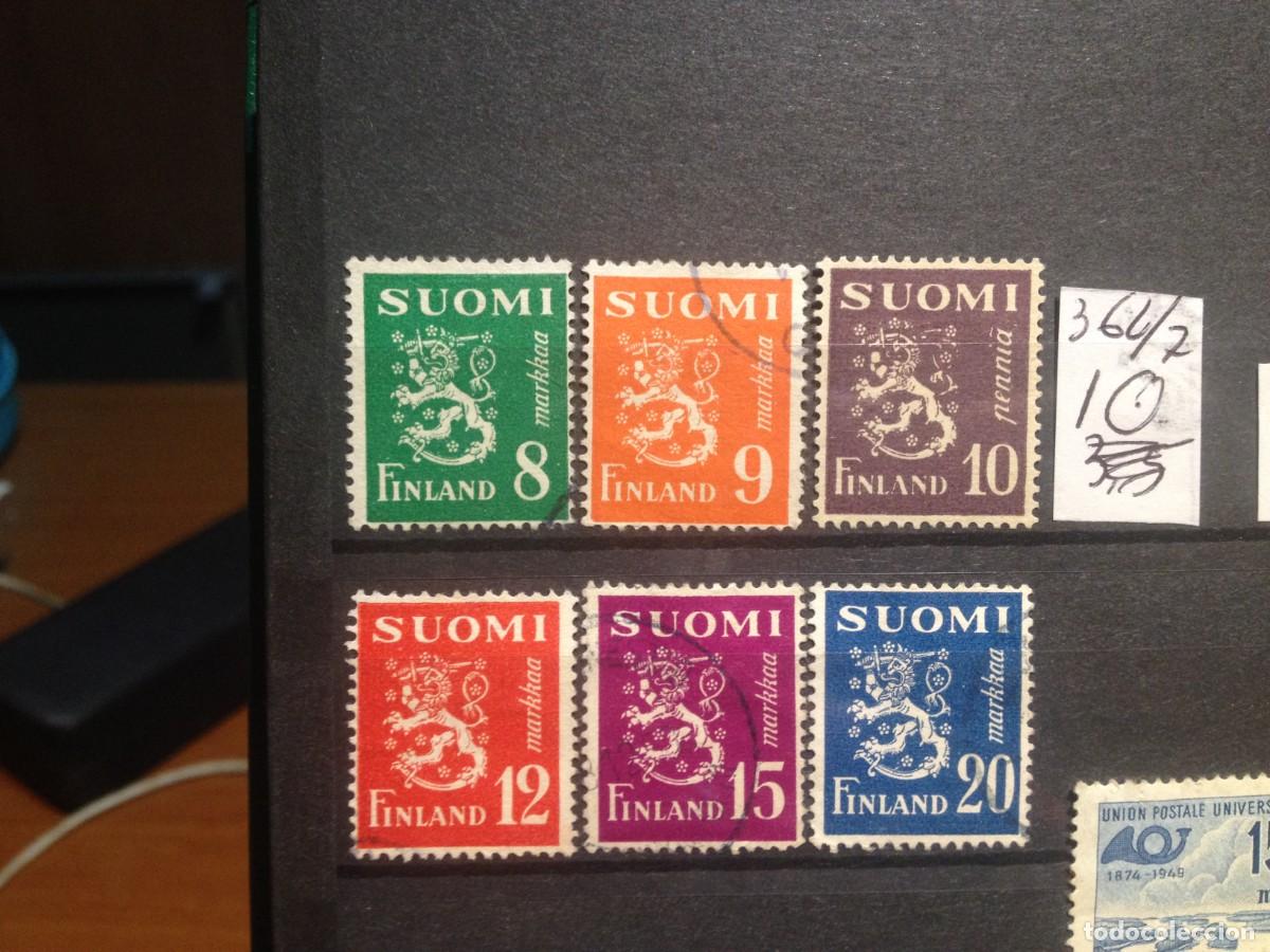 Sellos: SELLOS DE FINLANDIA. USADOS.YVERT N&ordm; 362/7