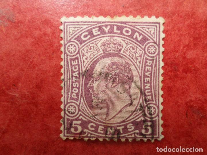 Sellos: :ceilan, 1908, eduardo VII, Yvert 167 - Foto 1