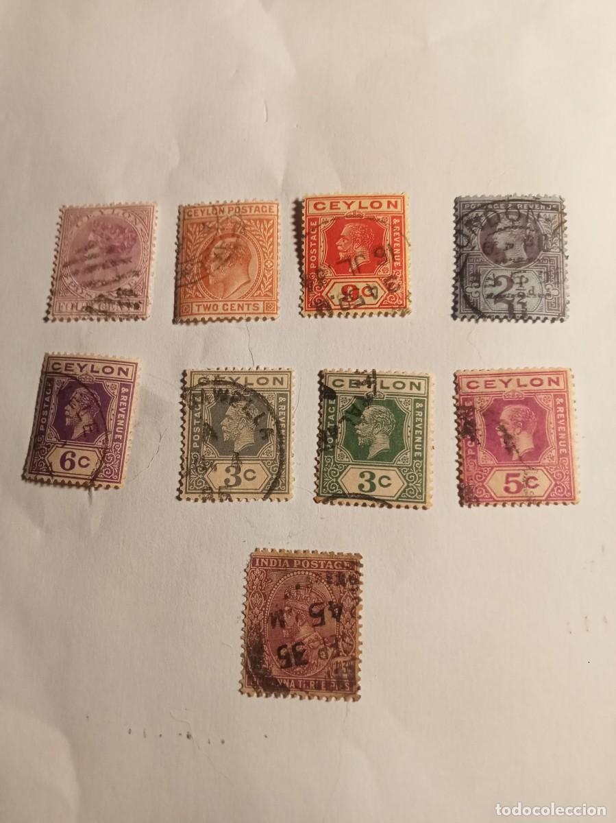 Selos: Sellos ceylan colonia britanico