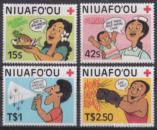 Sellos: F-EX47532 NIUAFO'OU MNH 1987 CARTOON DRAWING MEDICINE